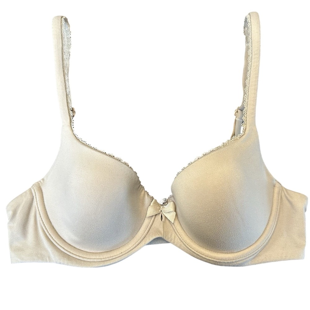 Victoria's Secret Body by Victoria Lined Demi Bra 32B Multiway Straps Nude Beige